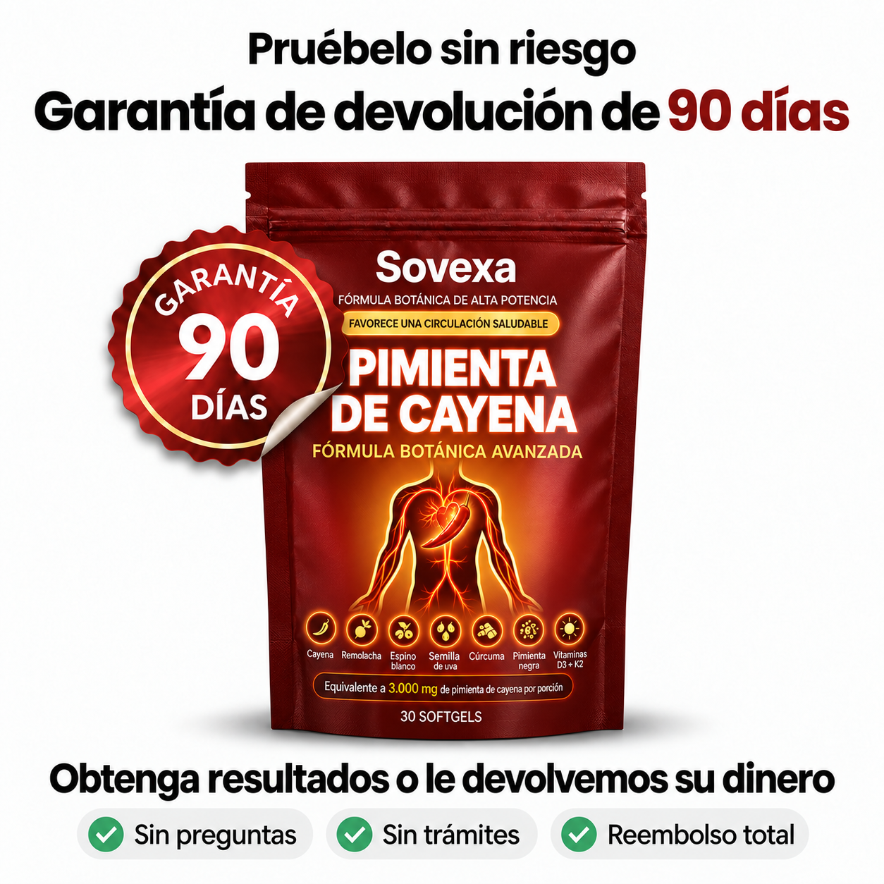 Garantía de devolución Sovexa
